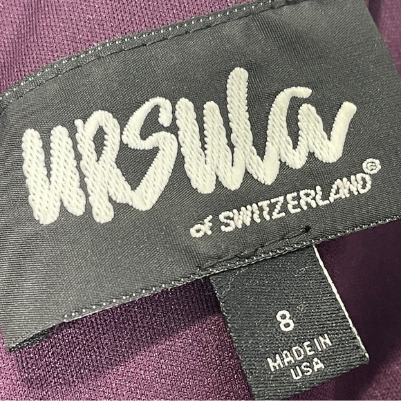 Ursula of Switzerland Burgundy Wine Mother of the Bride Lace Sequin Dress - Picture 5 of 10